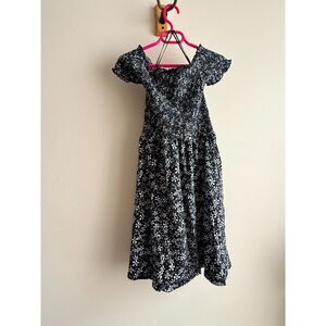 ROXY XS Black & White Floral Women's Dress